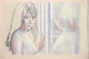 Mihono Saraguchi nude at mirror